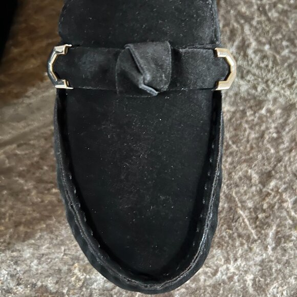 Cole Haan Evelyn driver black shearling 7 - Picture 2 of 5